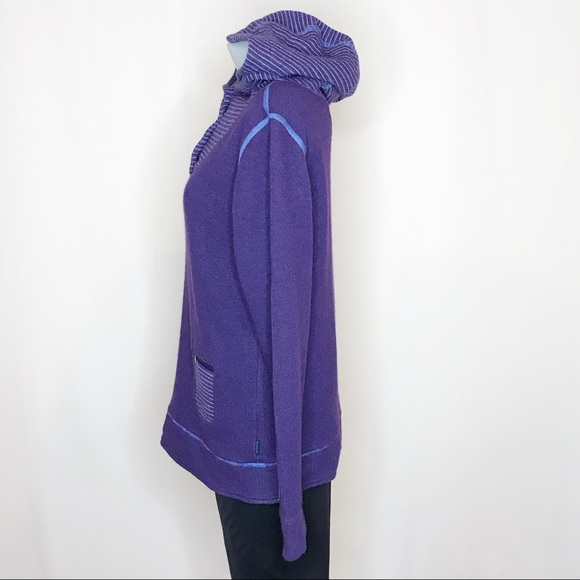 Kuhl Ana Chianti Fleece Wool Blend Hoodie Amethyst - Picture 4 of 9